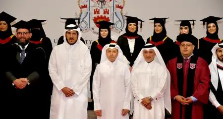 Dr Mohammed Abdul Wahed Al Hammadi, QFBA and the UK's Northumbria University Academic Congregation celebrates its first BA (HONS) graduate cohort