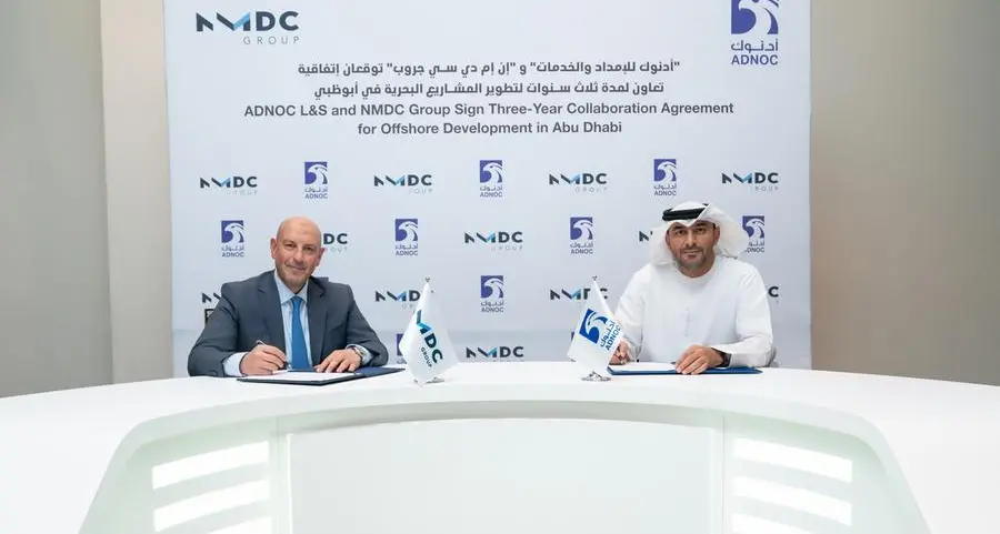 NMDC and ADNOC L&S sign three-year collaboration agreement for offshore development in Abu Dhabi