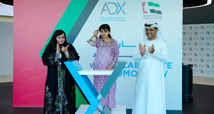 Abu Dhabi Securities Exchange celebrates Emirati Women’s Day with bell-ringing ceremony