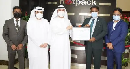 Hotpack certified `Verified Exporter' by DED export promotion entity