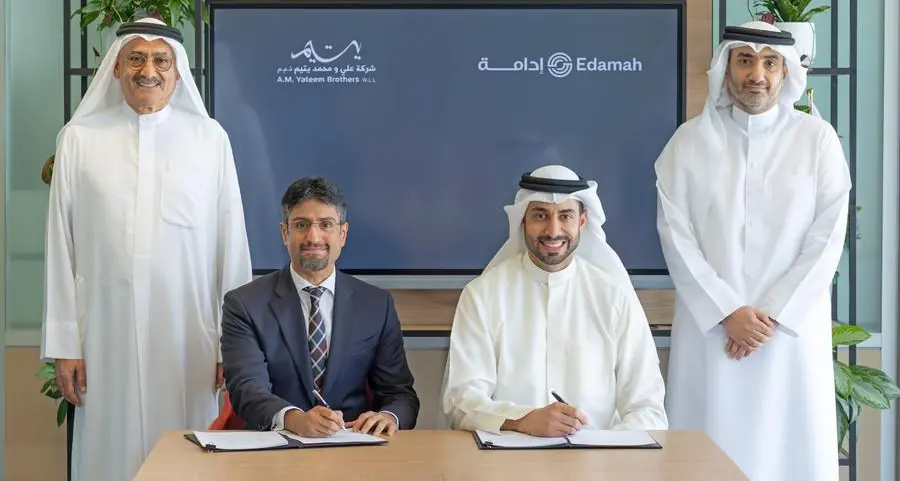 Edamah and Ali & Mohammed Yateem Bros Company sign strategic partnership