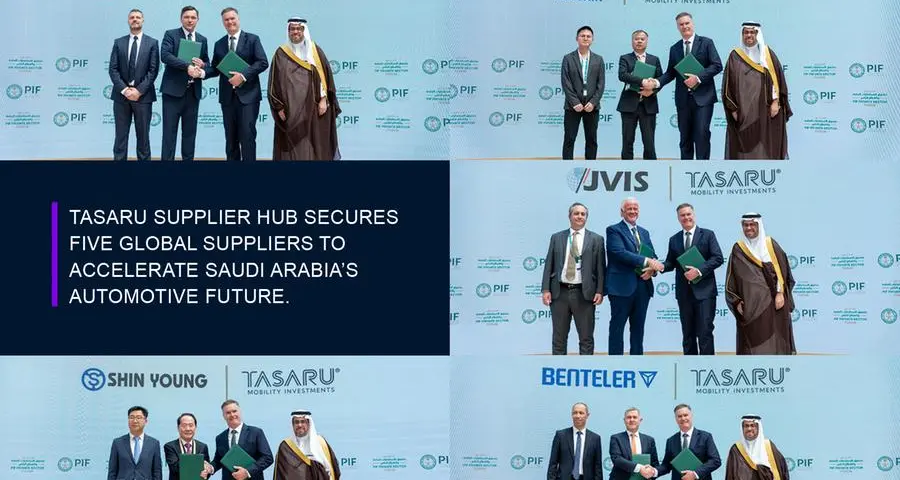 TASARU Supplier Hub secures five global suppliers to accelerate Saudi Arabia’s automotive future