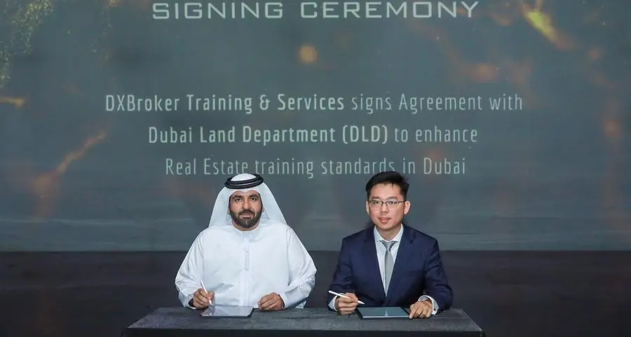 DLD signs partnership agreement with Chinese institute ‘DX Broker Training & Services' to provide real estate training