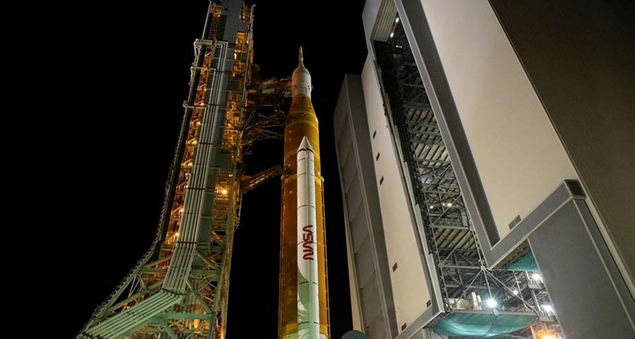 NASA to roll out giant US moon rocket for debut launch