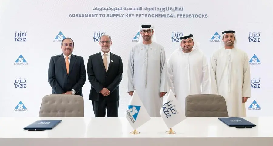 Sanmar partners with UAE’s TA’ZIZ to supply petrochemical materials