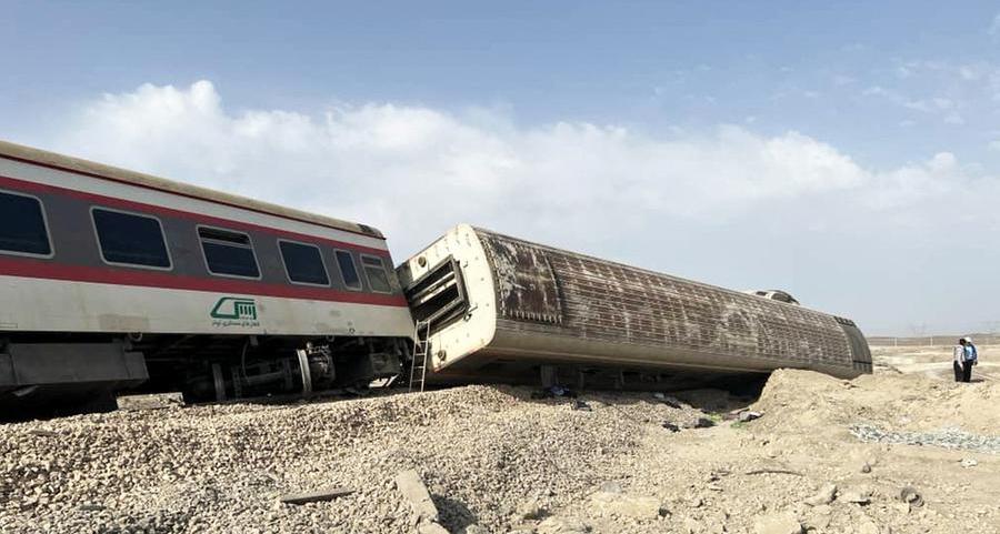 Iran train derails after excavator collision, at least 18 dead