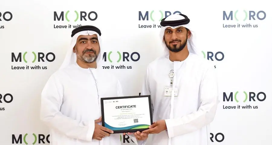 Moro Hub presents Green Certificate to Dubai Electronic Security Center