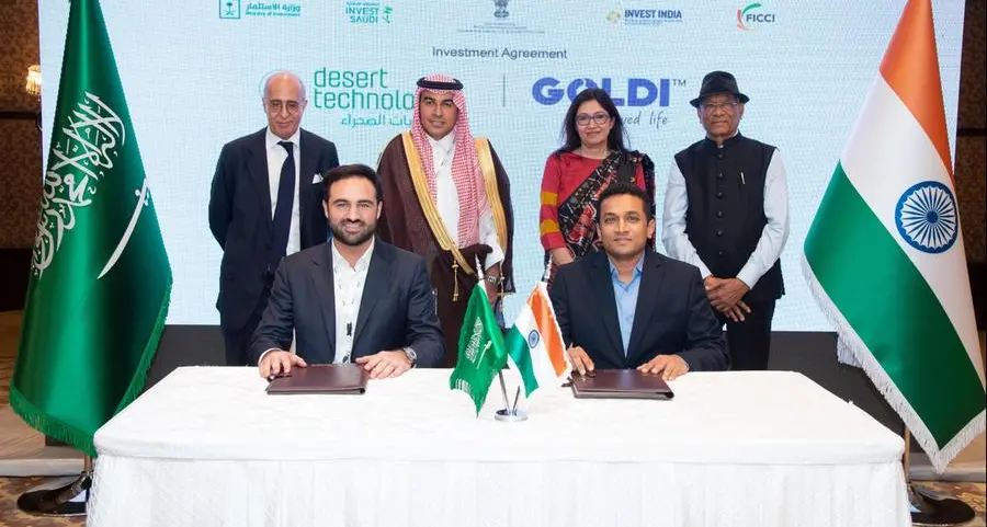 MoU signed between Desert Technologies and Goldi Solar to develop and localize the photovoltaic solar panel industry