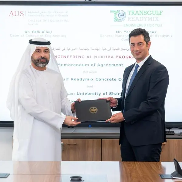 AUS and Transgulf sign MoA to boost industry-academia collaboration for engineering students