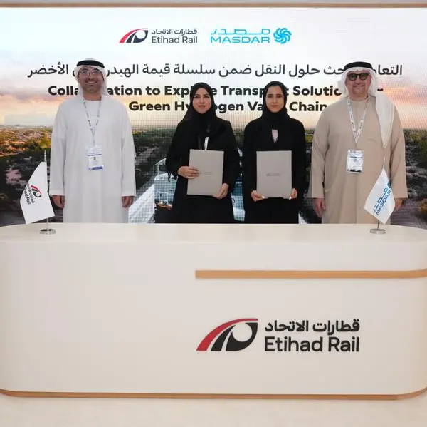 Masdar and Etihad Rail collaborate to explore transport solutions for the green hydrogen value chain