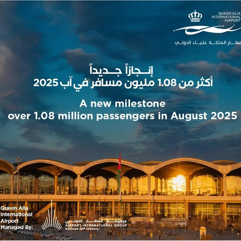 Queen Alia International Airport achieves highest-ever monthly traffic