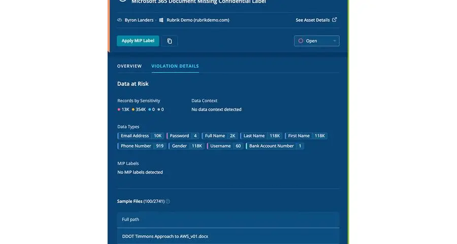 Rubrik unveils data security posture management for Microsoft 365 Copilot