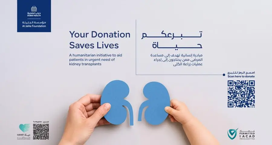 Al Jalila Foundation supports 60 organ transplant patients through “Your Donation Saves Lives” campaign