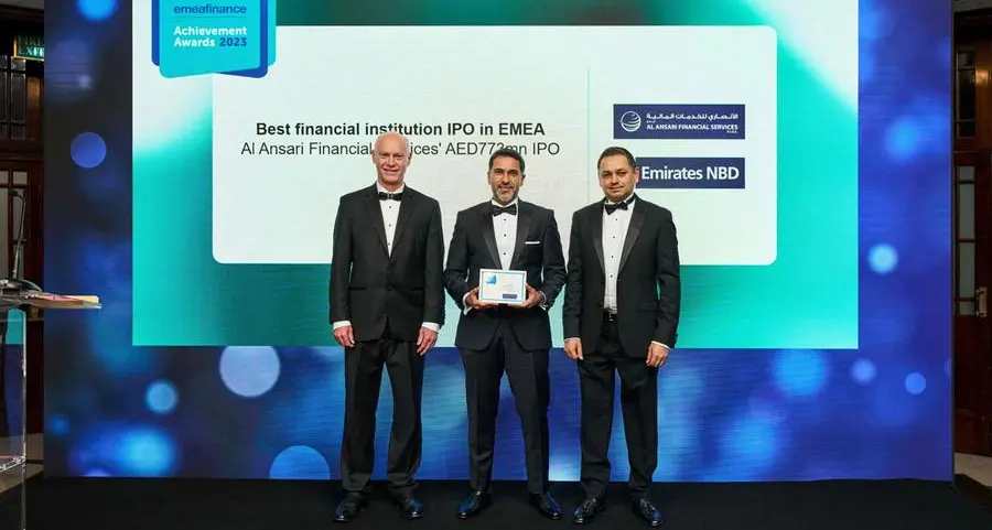 Al Ansari Financial Services wins top honors for Best Financial IPO in EMEA 2023