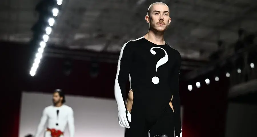 Moschino unveils first men's collection by Appiolaza in Milan