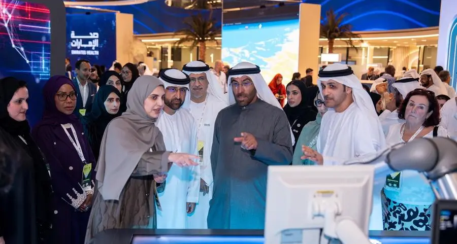 Minister of Health H.E. Ahmed Ali Al Sayegh visits EHS platform, reviews its projects at WHX 2026