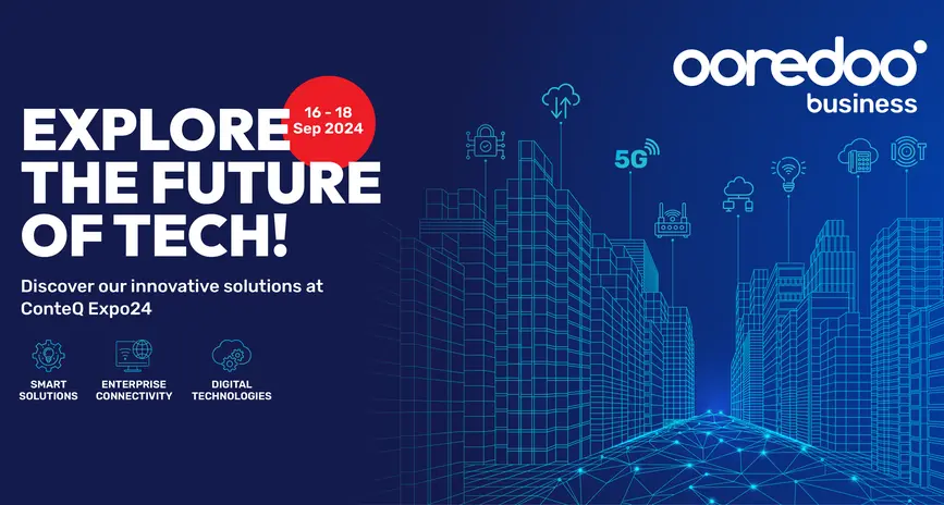 Ooredoo Qatar is the official telecom partner of ConteQ Expo 2024