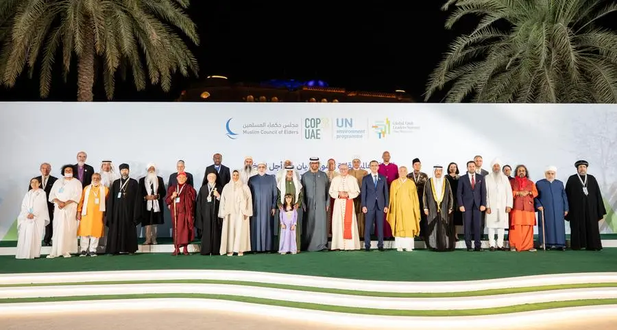 COP28 Presidency receives 'Abu Dhabi Interfaith Statement for COP28' at Global Faith Leaders' Summit