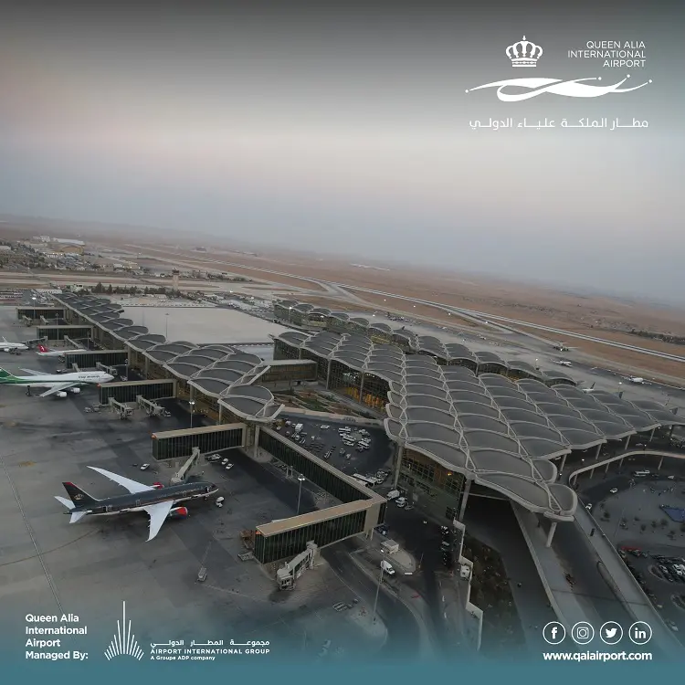 Queen Alia International Airport receives over 1mln passengers during August 2023