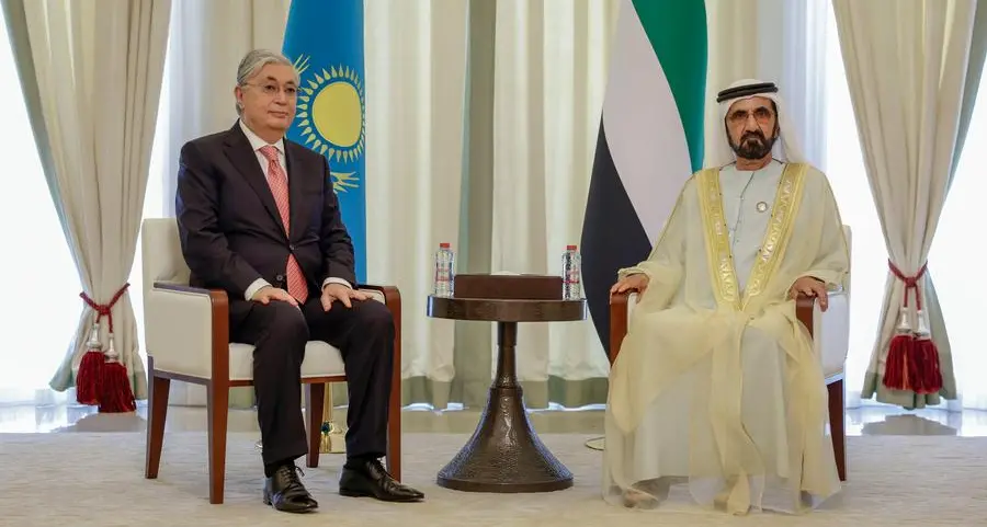 Mohammed bin Rashid meets President of Kazakhstan