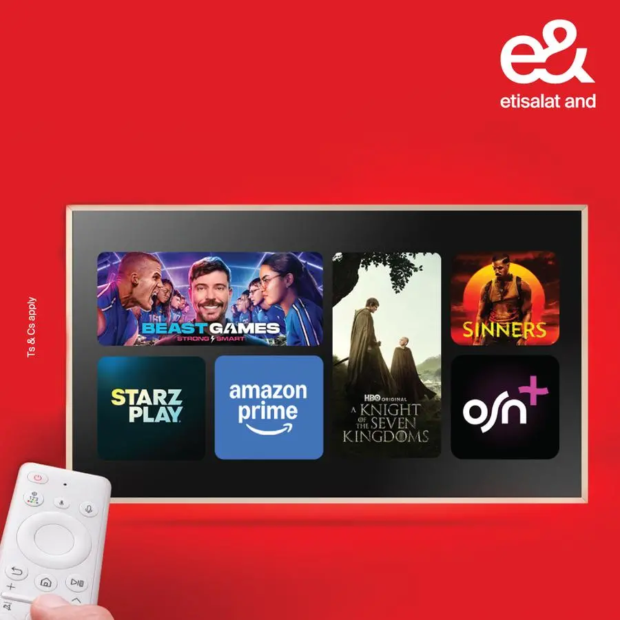 E& partners with Samsung to launch All-In TV: The region’s first all-in-one TV and streaming bundle