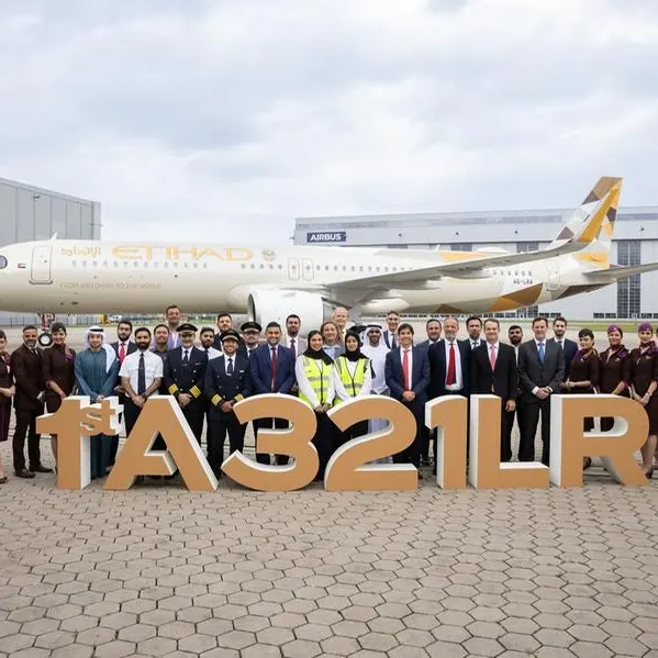 Etihad Airways takes delivery of its first Airbus A321LR aircraft
