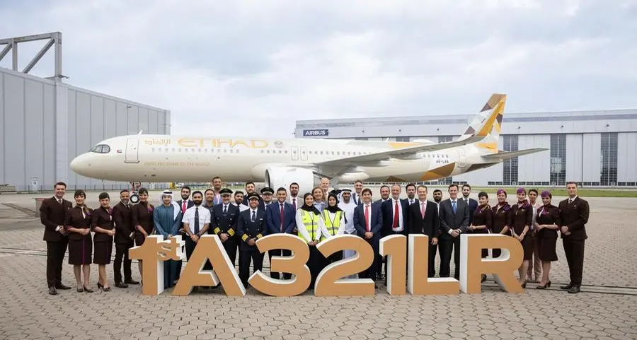Etihad Airways takes delivery of its first Airbus A321LR aircraft
