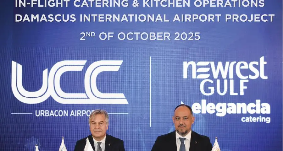 Elegancia Catering, a subsidiary of Estithmar Holding, to provide in-flight catering and food services at Damascus International Airport
