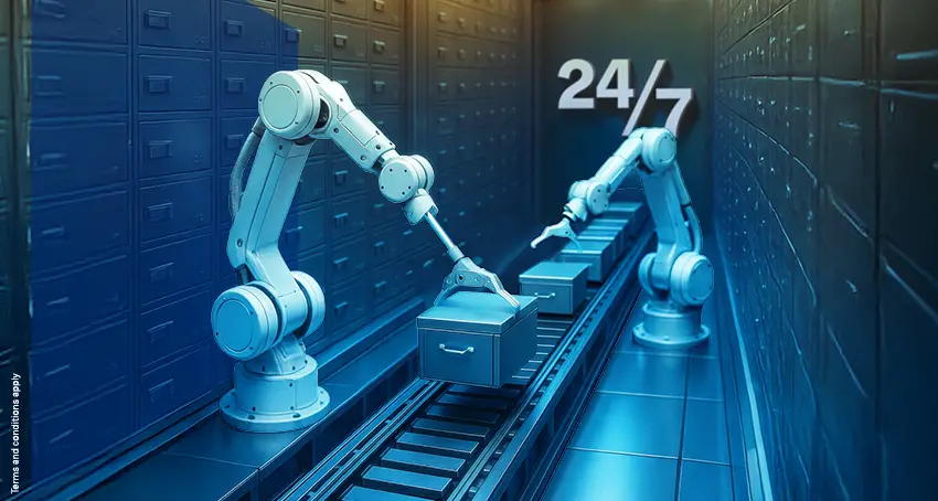 NBK provides customers easy around the clock access to their valuables through digital safety deposit boxes