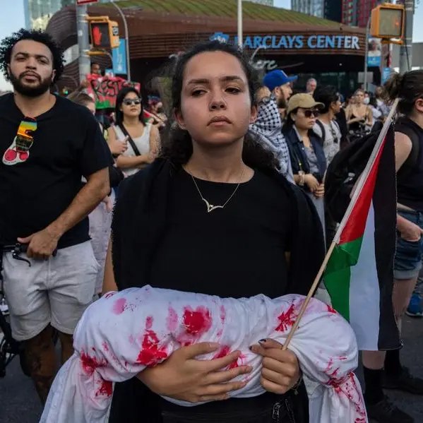 Thousands of pro-Palestinian protesters march in New York