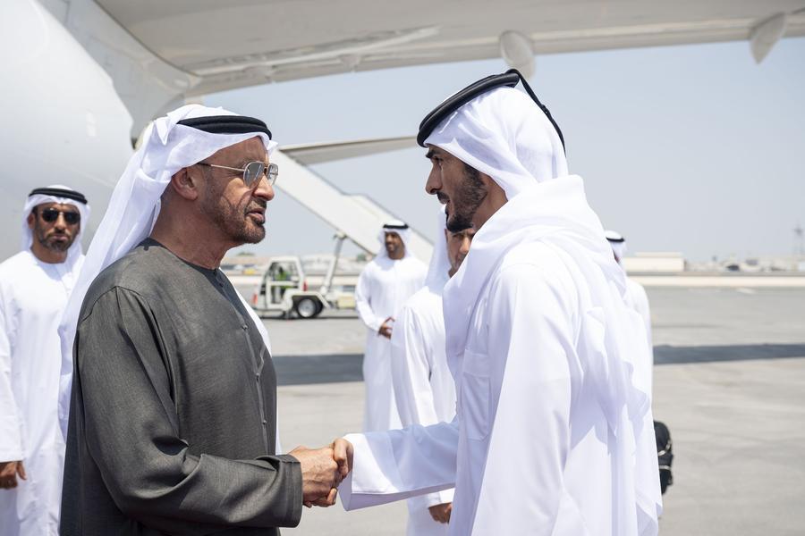UAE President arrives in Doha on fraternal visit