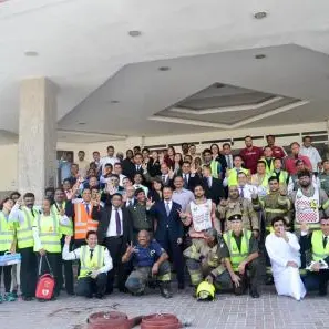 Al Bustan Centre & Residence conducts mock fire drill training with DCD