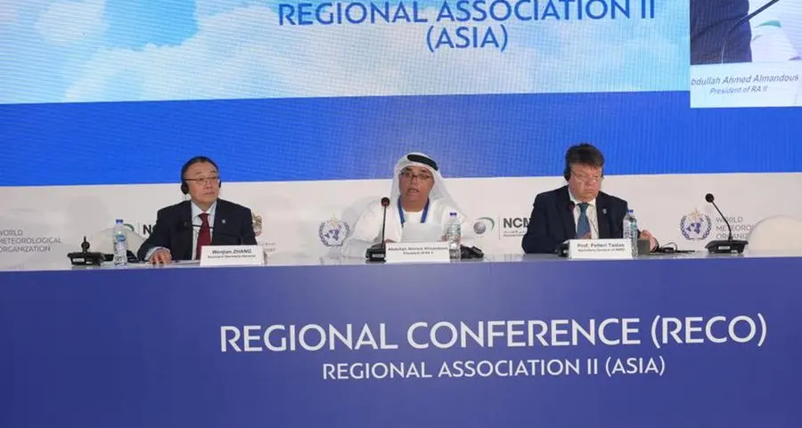 Regional conference of WMO’s Regional Association II (Asia) kicks off in Abu Dhabi