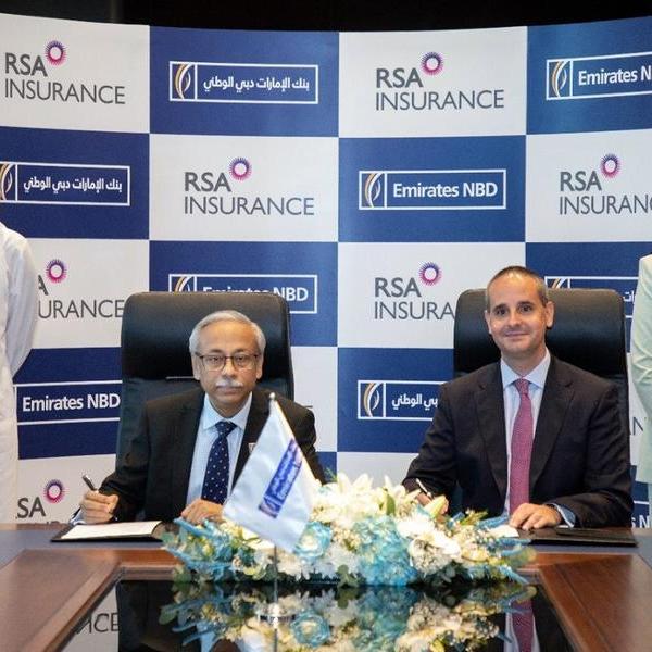 شركة RSA الشرق الأوسط تبرم شراكة استراتيجية لمدة 5 سنوات مع بنك الإمارات دبي الوطني لتقديم حلول التأمين العام