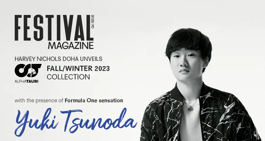 Doha Festival City launches the new edition of Festival Magazine featuring F1 sensation Yuki Tsunoda on the cover