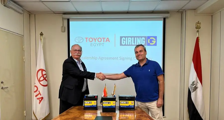 Toyota Egypt Group signs strategic partnership with Spanish Company VT Batteries SL to become exclusive distributor for British girling batteries in Egypt