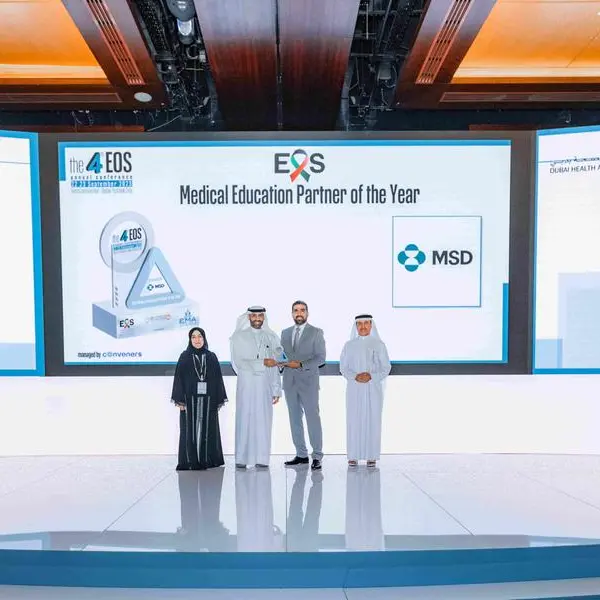 MSD Gulf awarded Medical Education Partner of the Year by Emirates Oncology Society