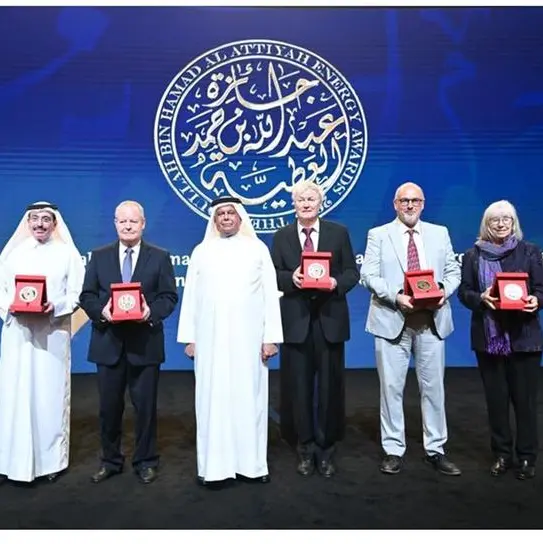 Six stars of the energy industry honoured at the Abdullah Bin Hamad Al-Attiyah International Energy Awards for lifetime achievement