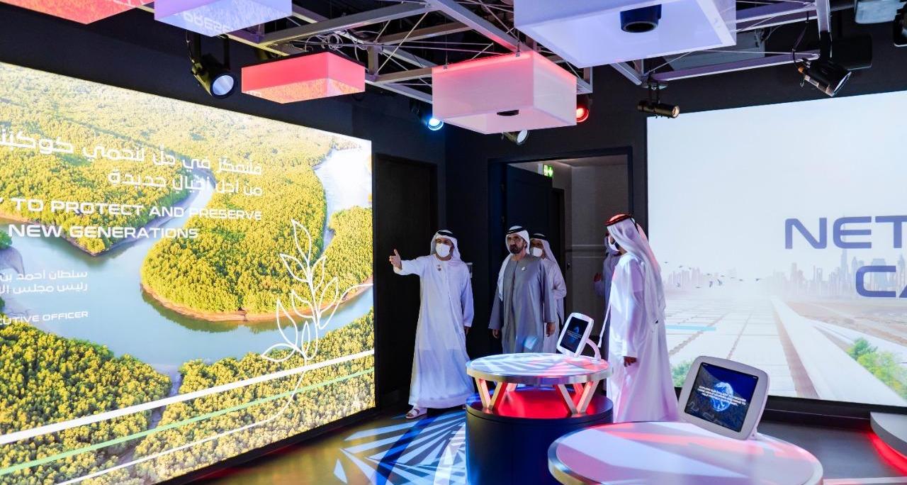 Hamdan bin Mohammed visits DP World Pavilion at Expo 2020 Dubai