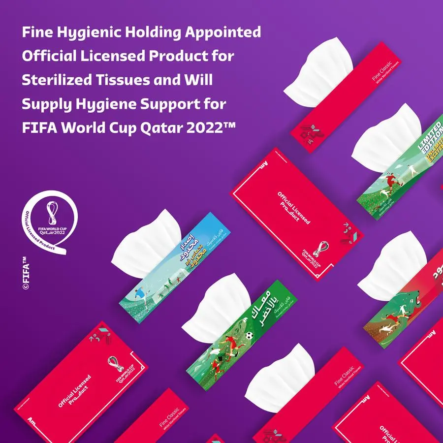 Fine Hygienic Holding wins license to market FIFA World Cup Qatar 2022 facial tissues