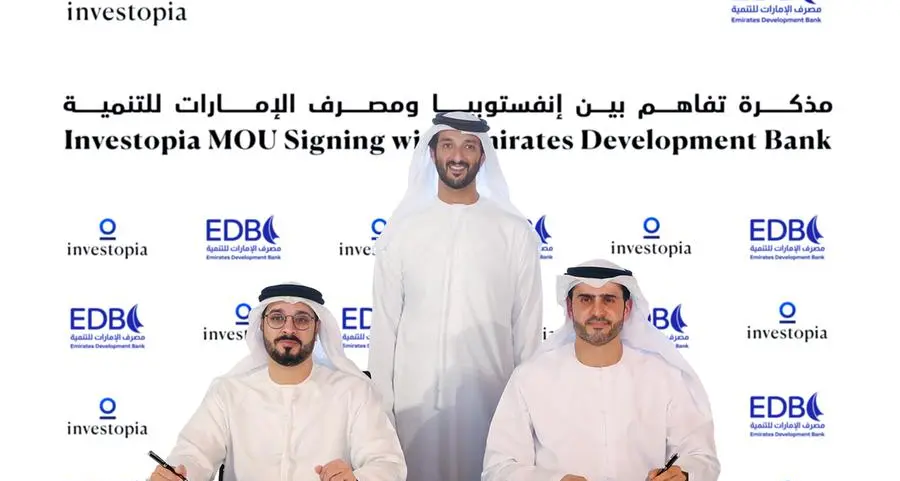 Investopia signs new partnership with Emirates Development Bank