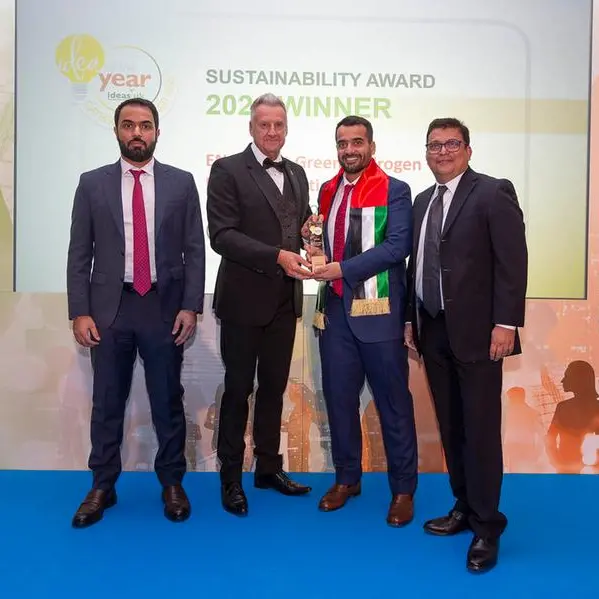 ENOC's Green Hydrogen Station wins the sustainability category of the ideasUK – Idea of the Year Competition Award 2024