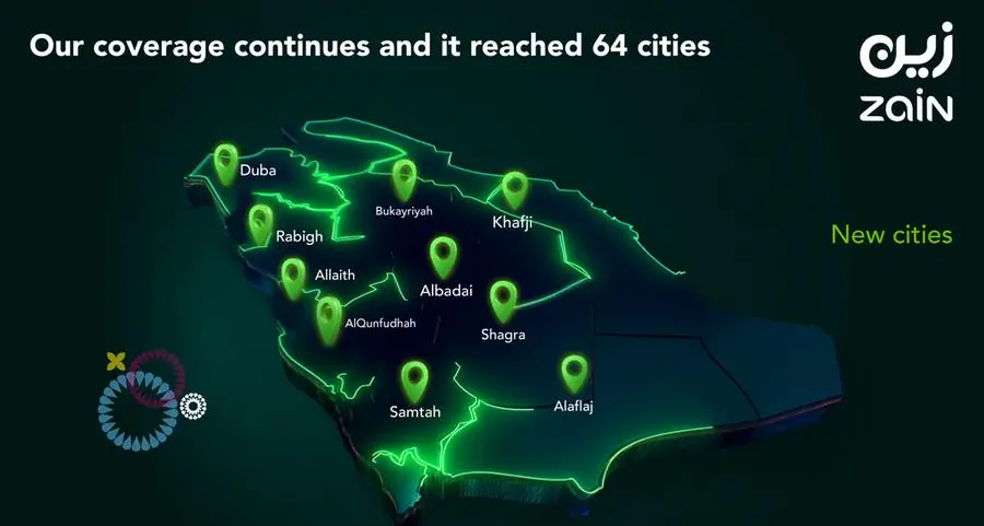 Zain KSA expands 5G network reach to 64 cities