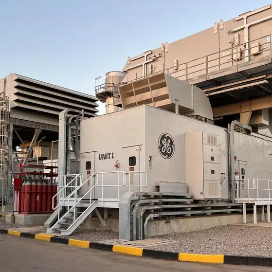 EEHC’s GE LM6000 unit generates power using hydrogen-blended fuel at the implementation COP