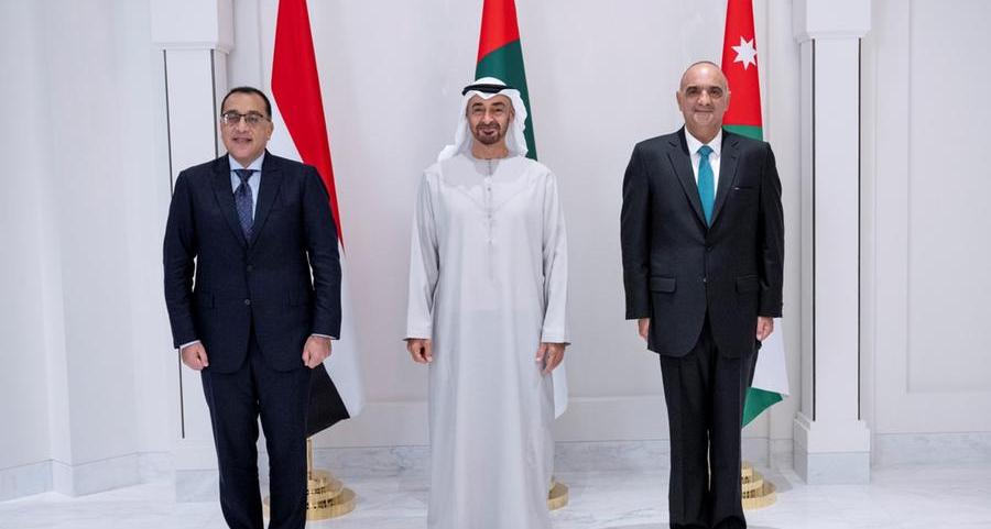 UAE President receives Jordanian and Egyptian PMs