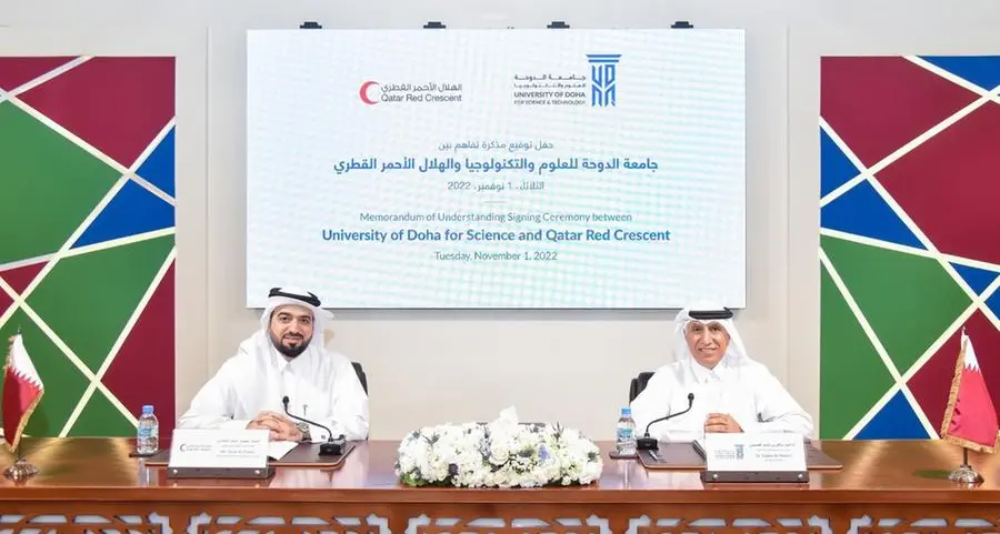 جامعة الدوحة للعلوم والتكنولوجيا توقع مذكرة تفاهم مع الهلال الاحمر القطري