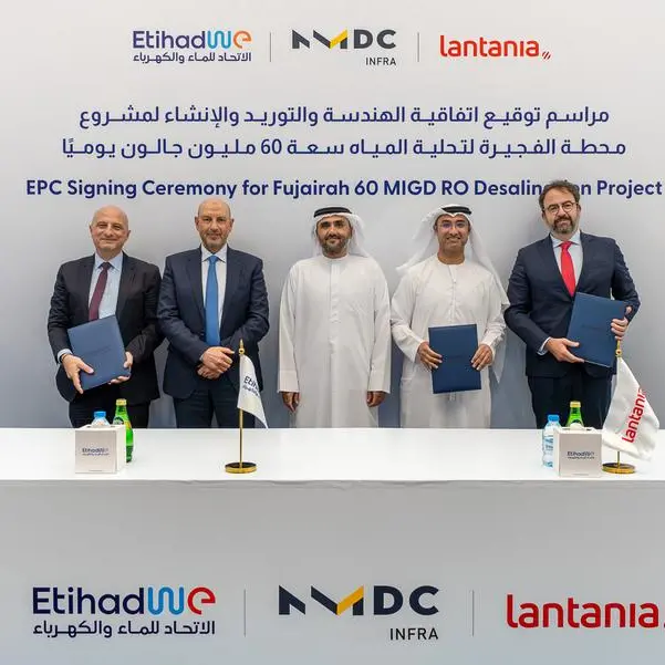 EtihadWE Development and Investment Arm signs EPC agreement with NMDC Infra and Lantania