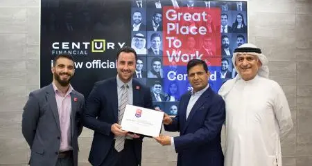 Century Financial becomes the first Finance & Investment Company in the UAE to be certified as a great place to work®