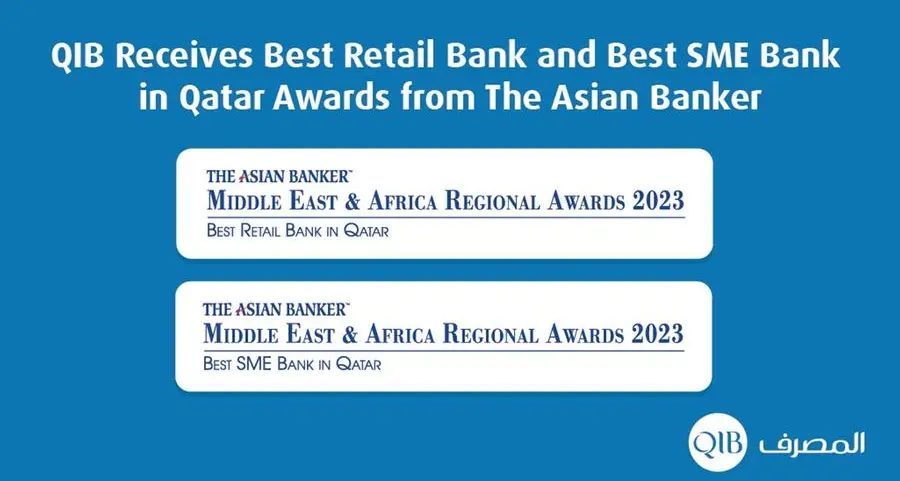 QIB receives Best Retail Bank and Best SME Bank in Qatar awards from The Asian Banker