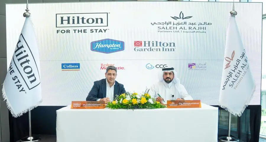 Hilton Partners with Saleh Abdulaziz Al Rajhi & Partners Co. Ltd to open Hilton Garden Inn and Hampton by Hilton in Riyadh